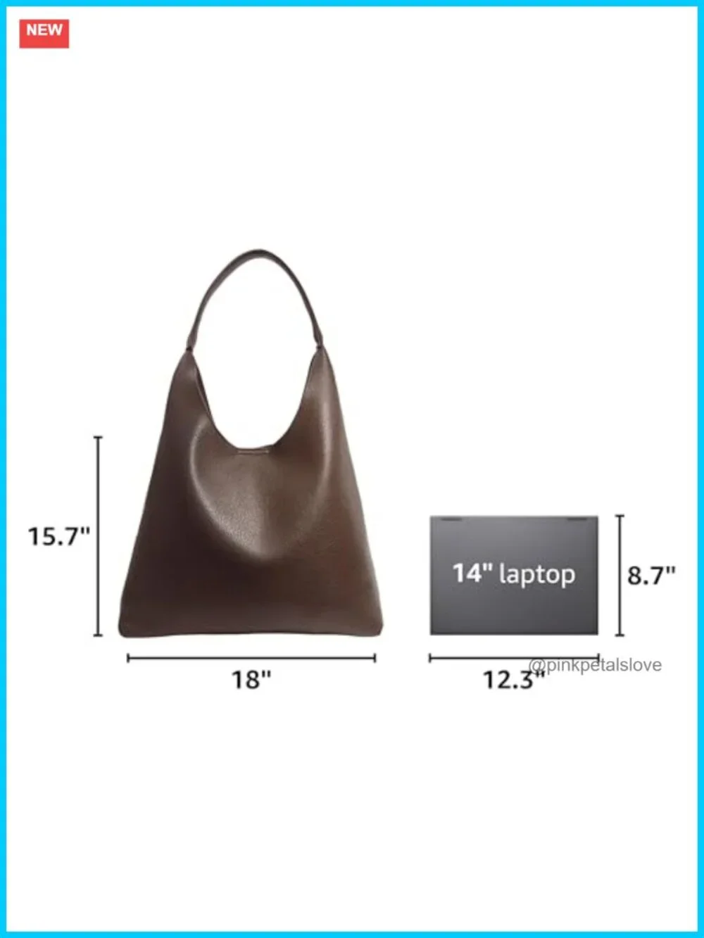 Slouchy Hobo Bag Soft Vegan Leather Shoulder Bag Tote Purse